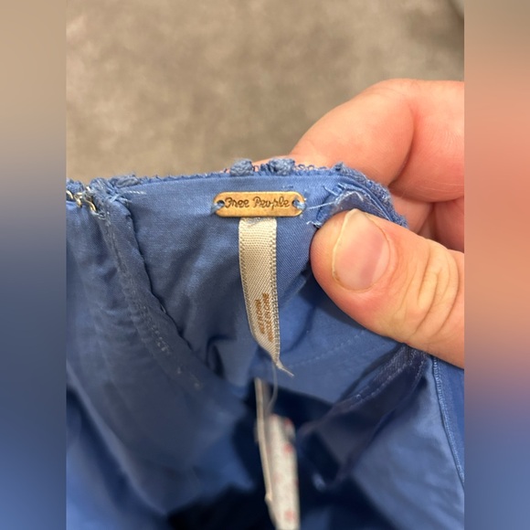 NWT Free People Size (12) Periwinkle Strapless Lace Dress - Picture 12 of 12